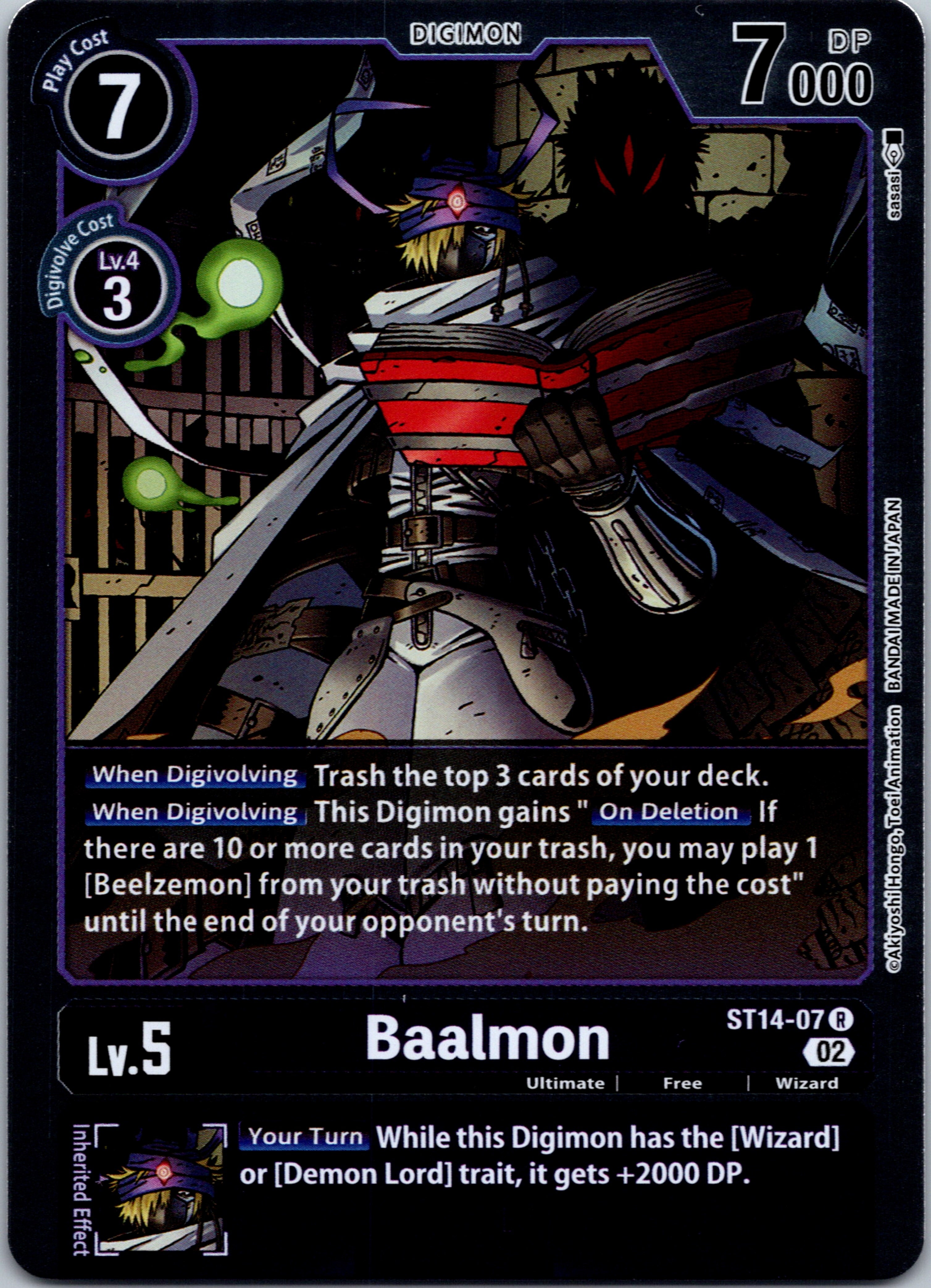 Baalmon [ST14-07] [Starter Deck 14: Beelzemon Advanced Deck Set] Foil