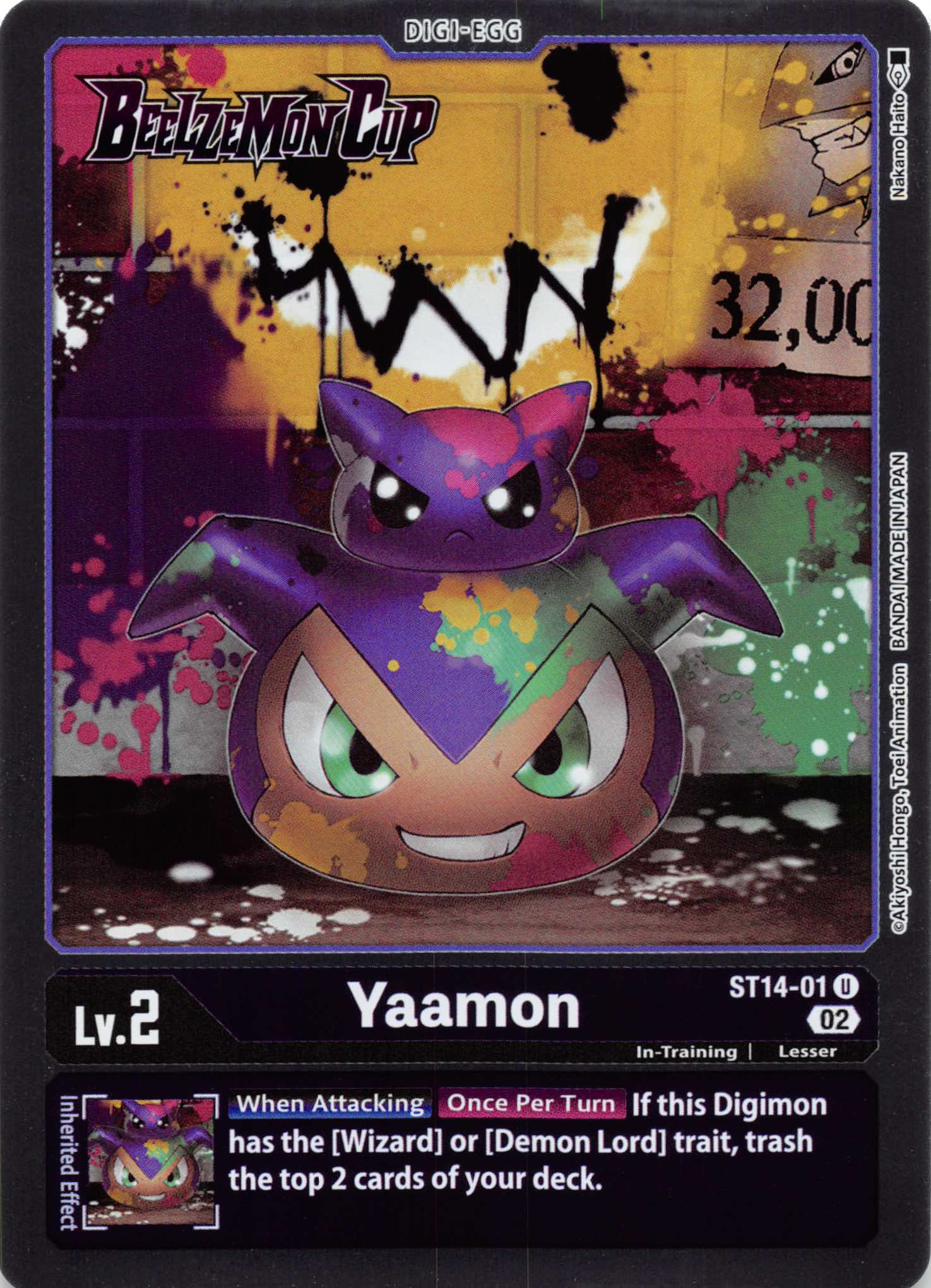 Yaamon [ST14-01] [Starter Deck 14: Beelzemon Advanced Deck Set Pre-Release Cards] Foil