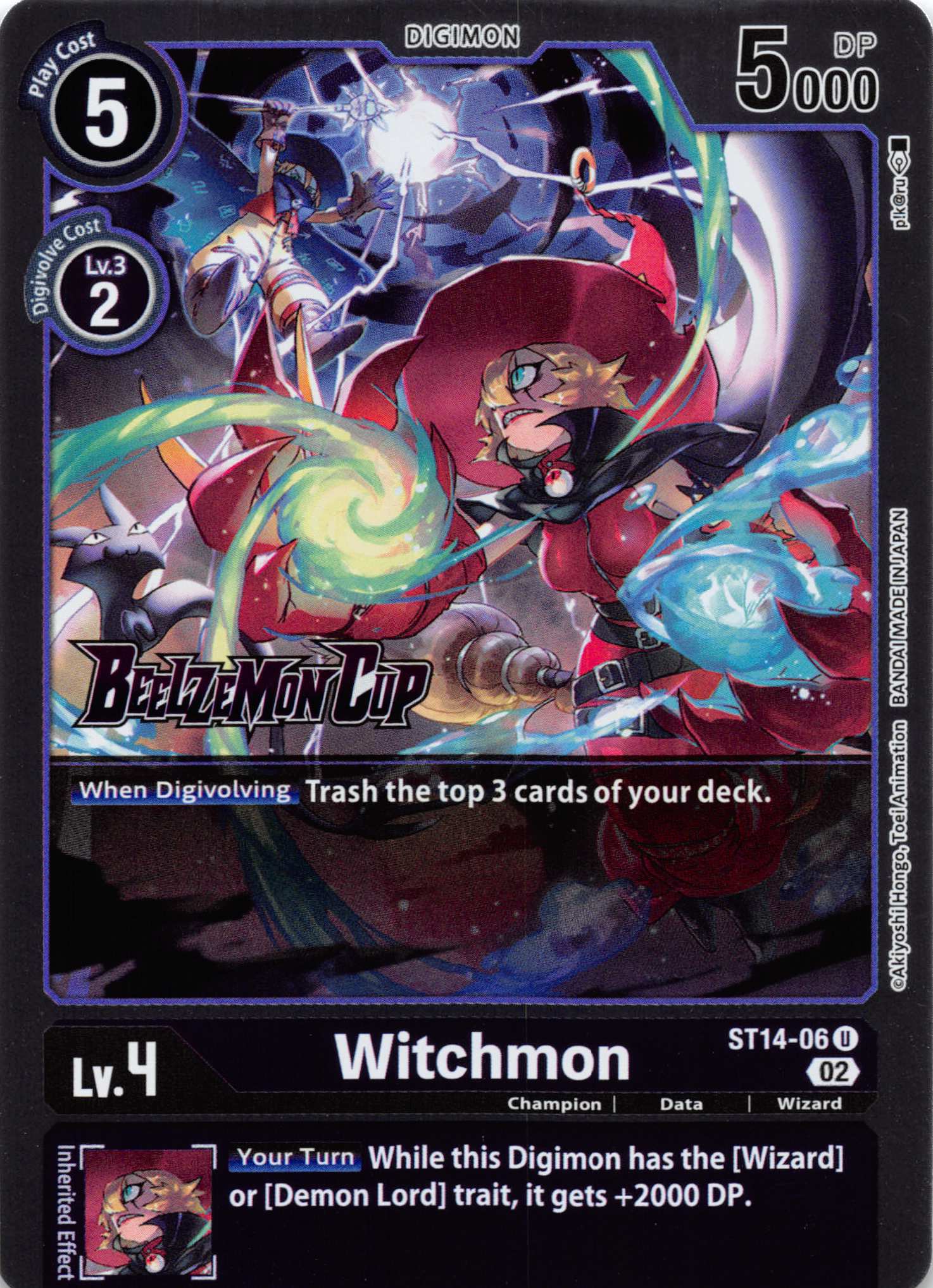 Witchmon [ST14-06] [Starter Deck 14: Beelzemon Advanced Deck Set Pre-Release Cards] Normal