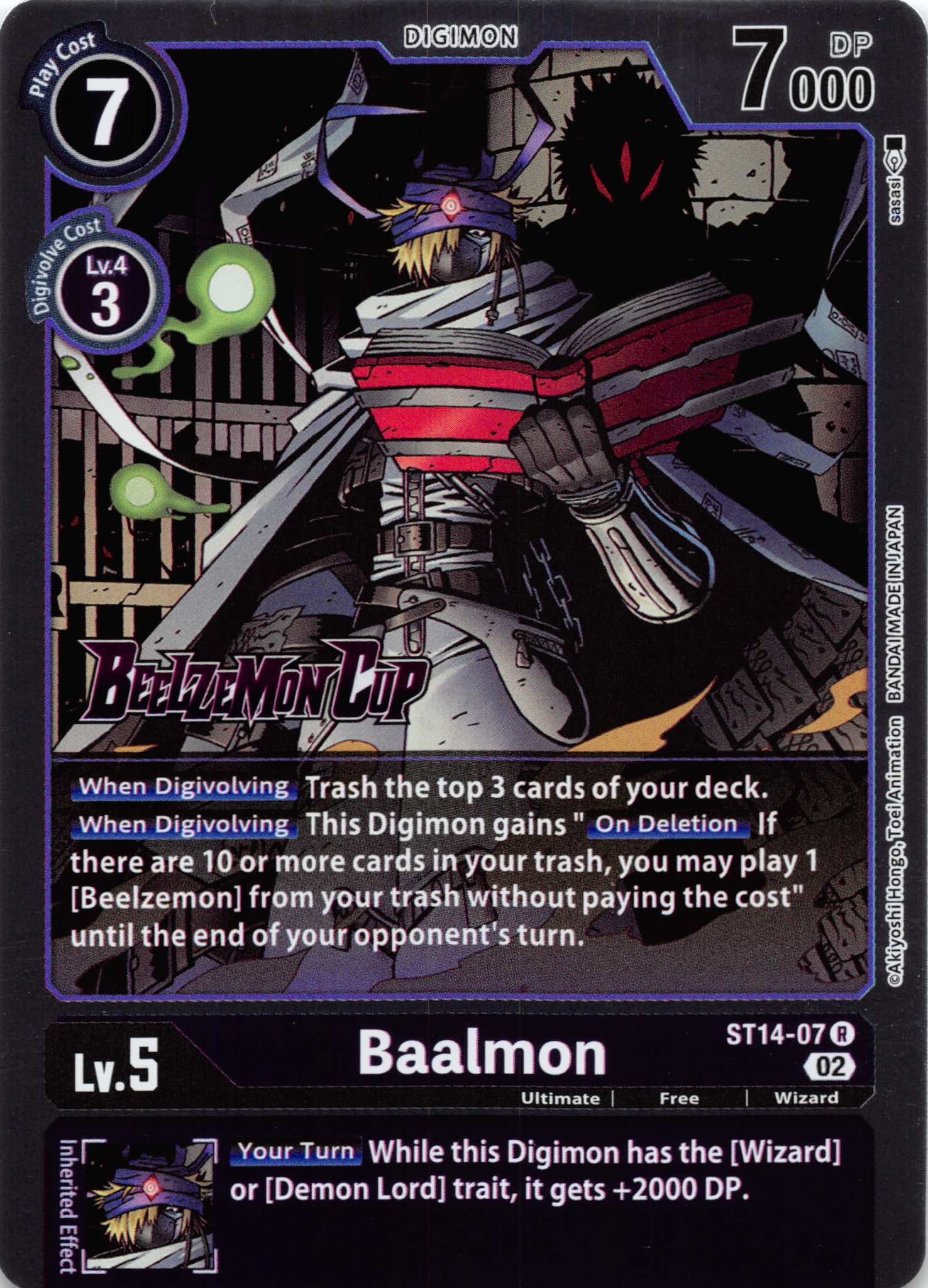 Baalmon [ST14-07] [Starter Deck 14: Beelzemon Advanced Deck Set Pre-Release Cards] Foil
