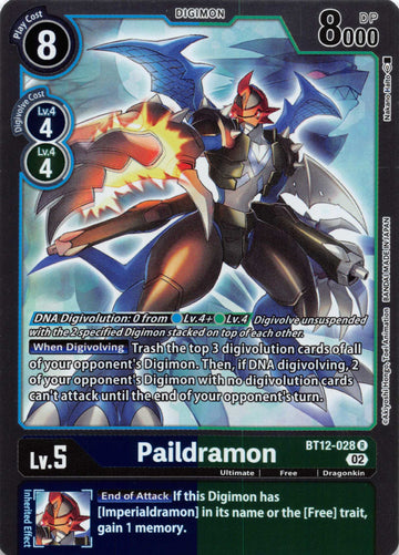 Paildramon [BT12-028] [Across Time] Foil