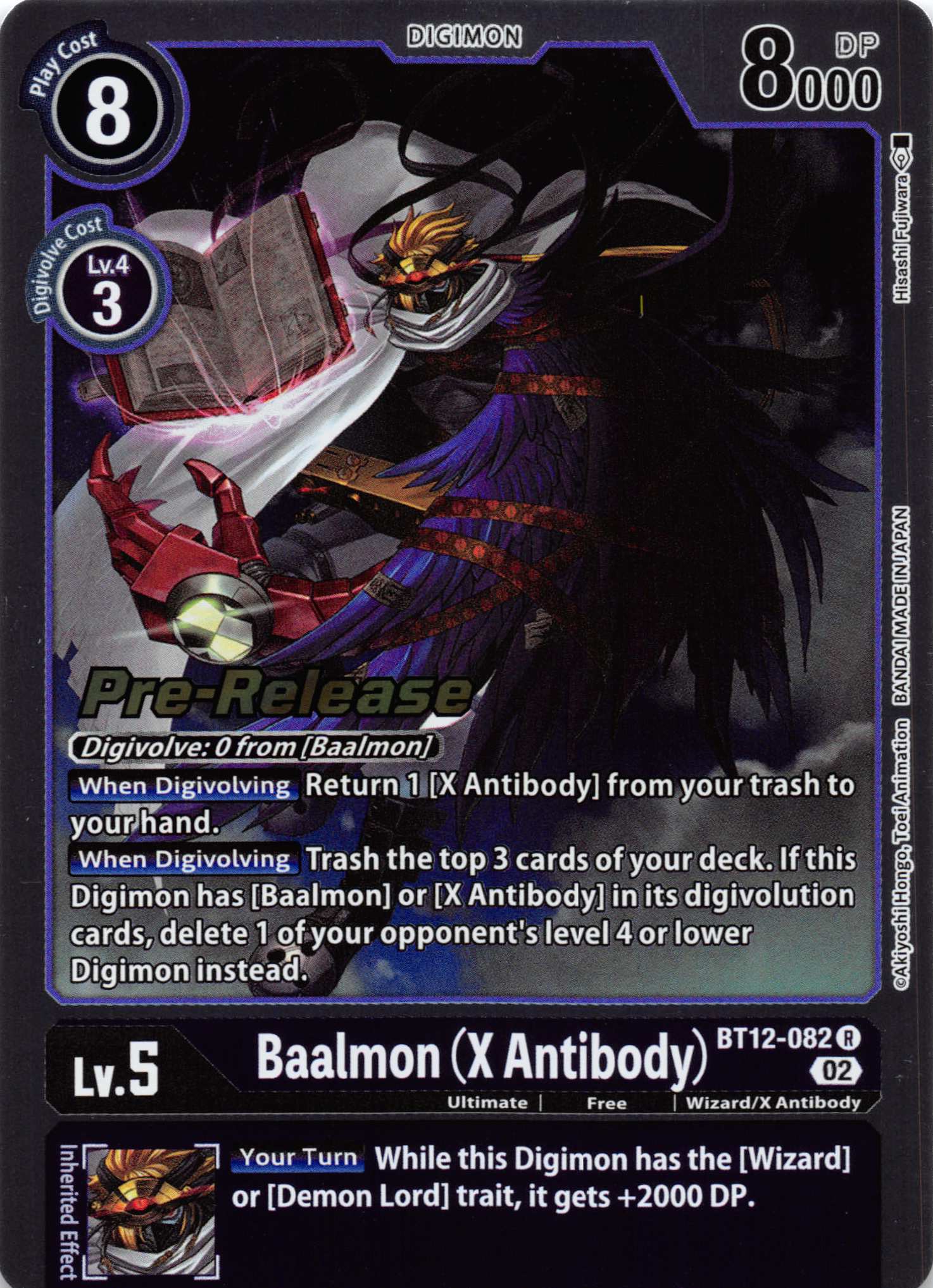 Baalmon (X Antibody) [BT12-082] [Across Time Pre-Release Cards] Foil