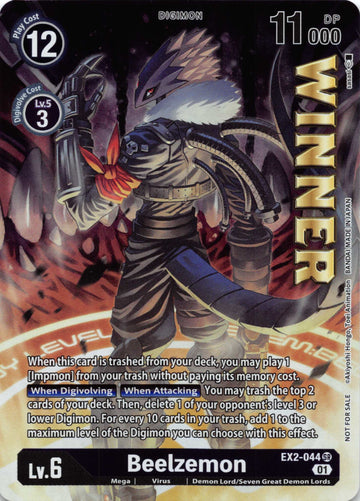 Beelzemon (April 2023 Beelzemon Special) [EX2-044] [Starter Deck 14: Beelzemon Advanced Deck Set Pre-Release Cards] Foil