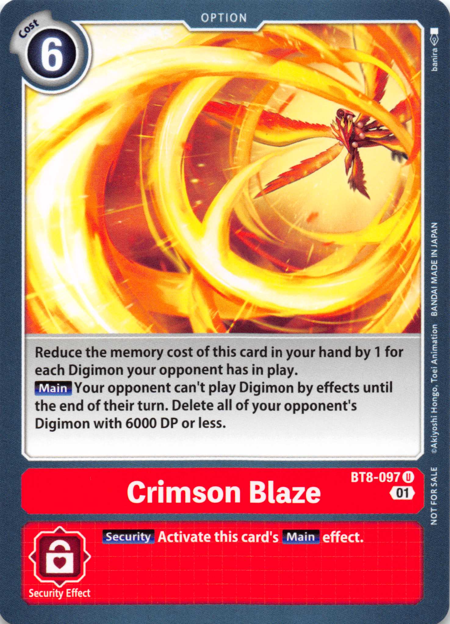 Crimson Blaze [BT8-097] [Revision Pack Cards] Normal