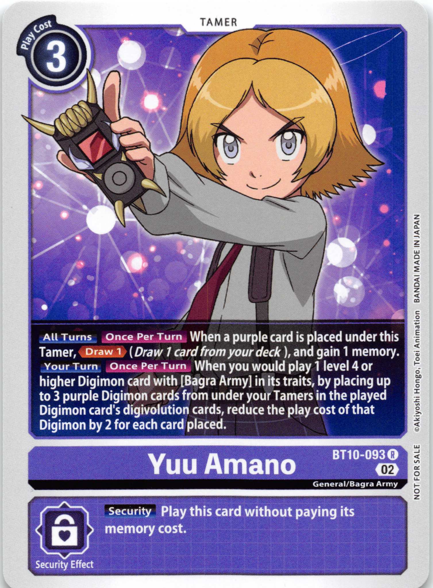 Yuu Amano [BT10-093] [Revision Pack Cards] Normal