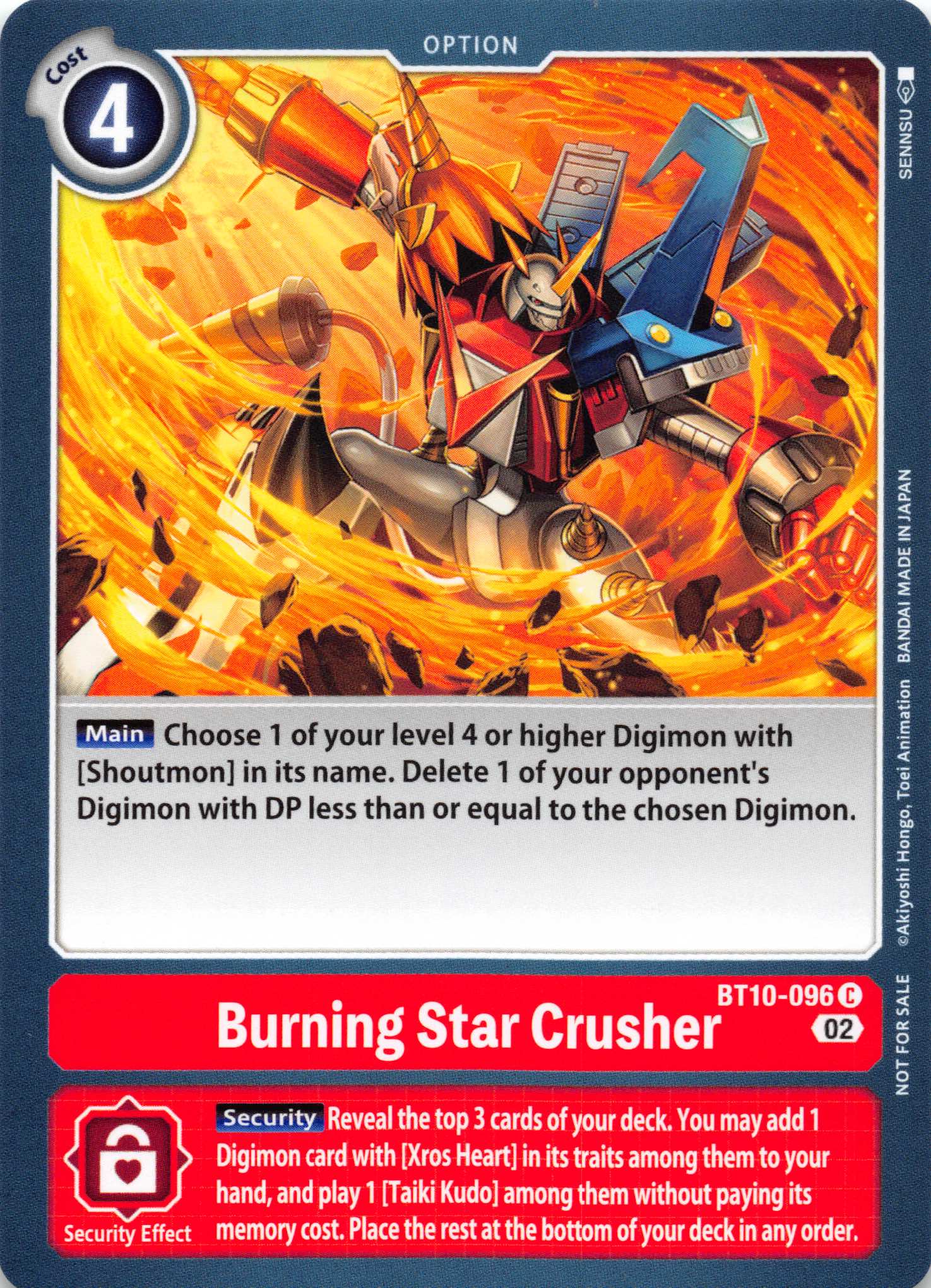 Burning Star Crusher [BT10-096] [Revision Pack Cards] Normal