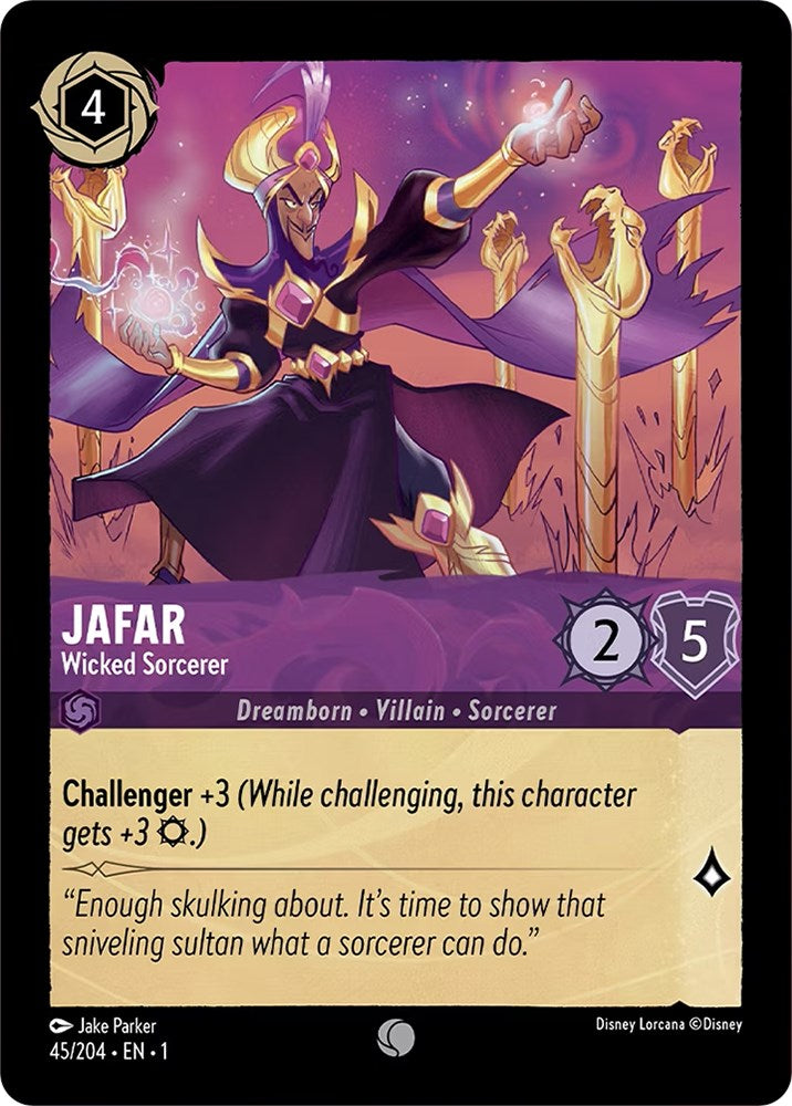 Jafar - Wicked Sorcerer 45/204 (The First Chapter) Cold Foil