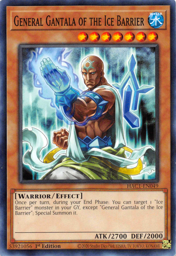 General Gantala of the Ice Barrier [HAC1-EN049] Common - Duel Kingdom