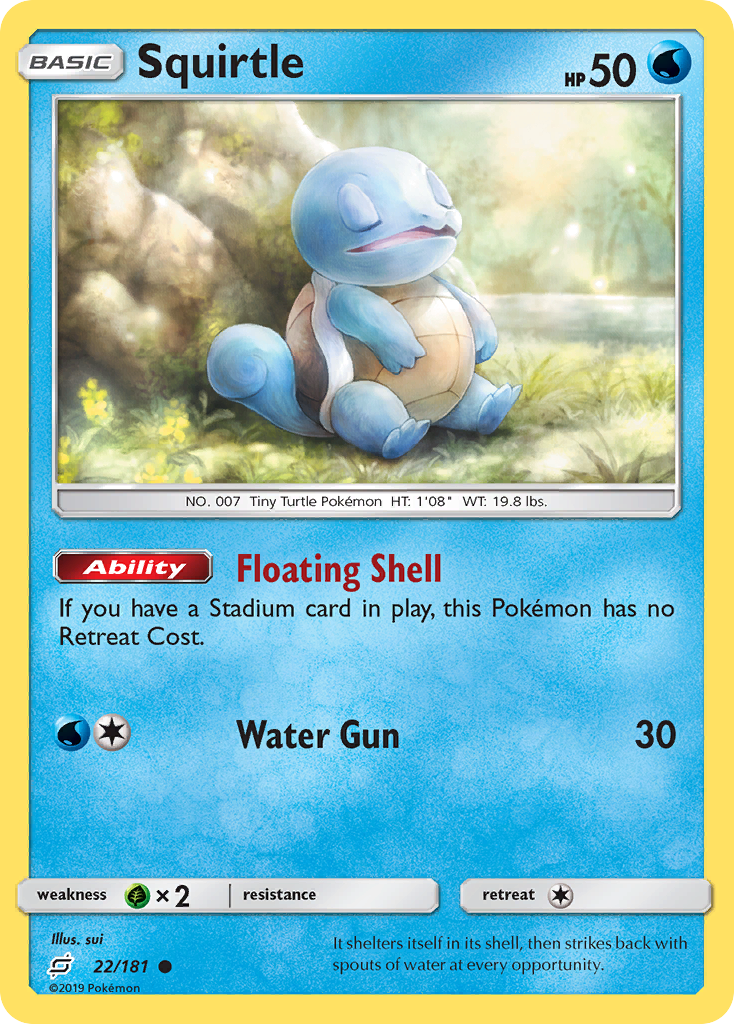 Squirtle (22/181) [Sun & Moon: Team Up] - Duel Kingdom