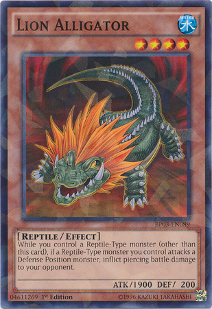 Lion Alligator [BP03-EN089] Shatterfoil Rare - Duel Kingdom