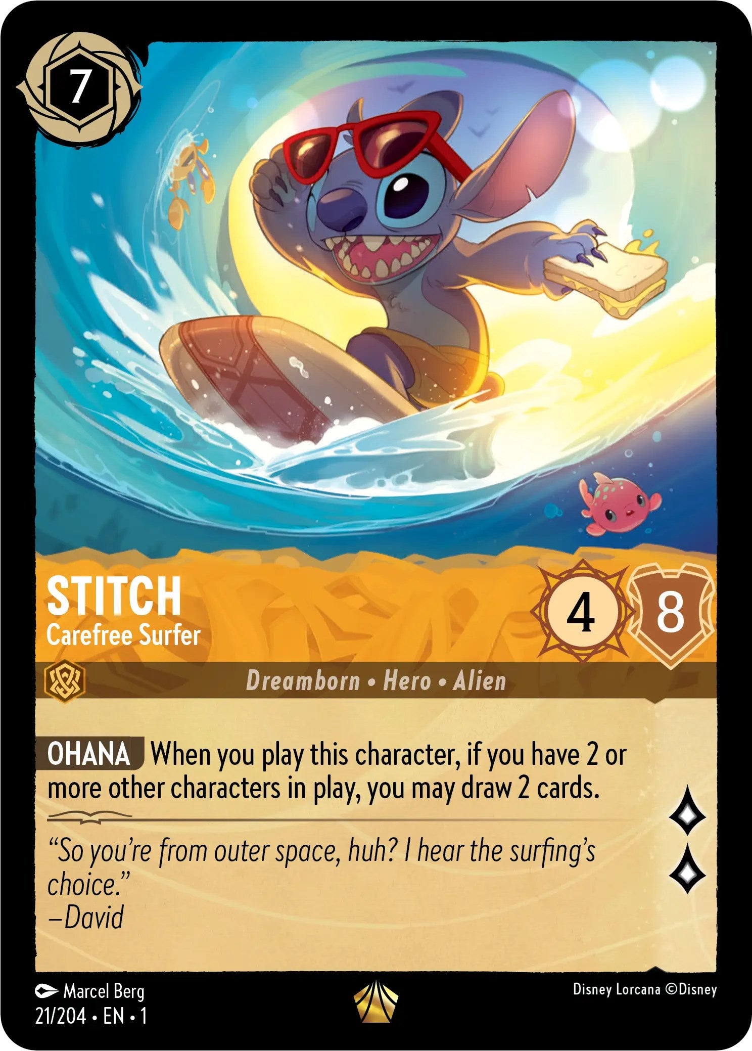 Stitch - Carefree Surfer 21/204 (The First Chapter) Cold Foil