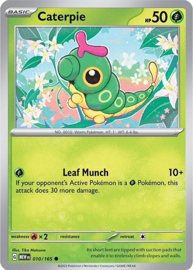 Caterpie (10/165) [Scarlet & Violet:  151] Reverse Holofoil