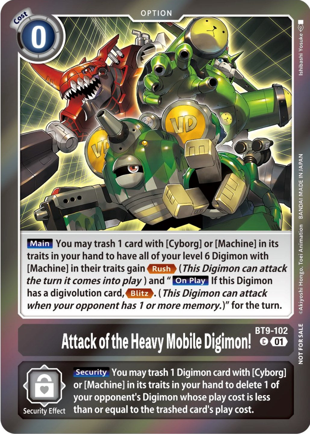 Attack of the Heavy Mobile Digimon! (Event Pack 5) [BT9-102] [X Record] Foil