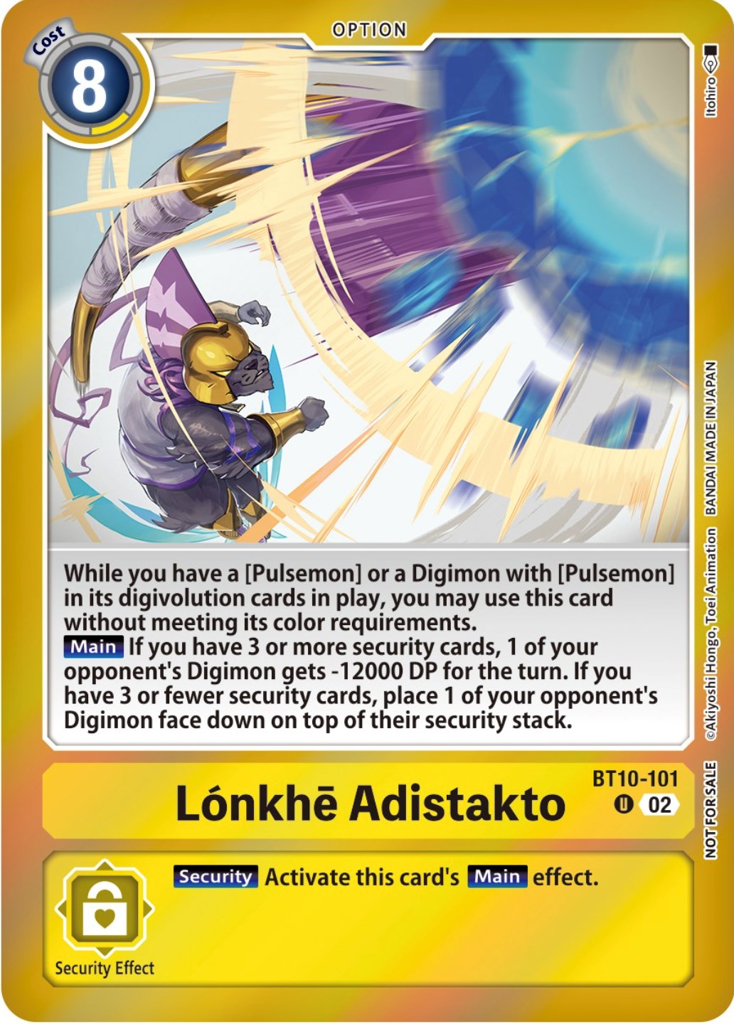 Lonkhe Adistakto (Event Pack 5) [BT10-101] [Xros Encounter] Foil