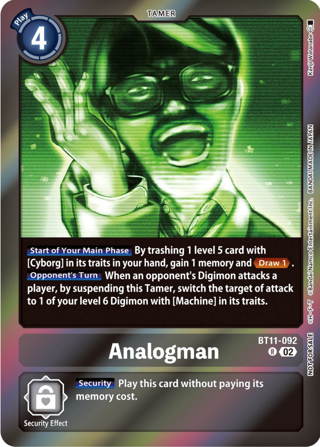 Analogman (Event Pack 5) [BT11-092] [Dimensional Phase] Foil
