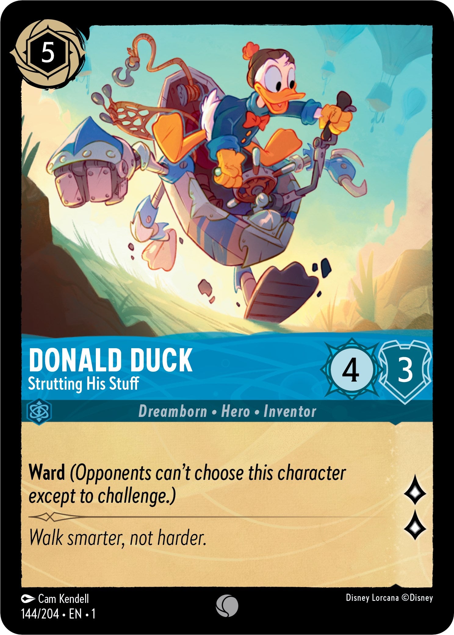 Donald Duck - Strutting His Stuff 144/204 (The First Chapter) Cold Foil