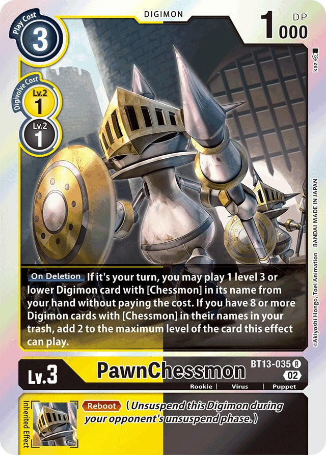 PawnChessmon - BT13-035 [BT13-035] [Versus Royal Knights] Foil