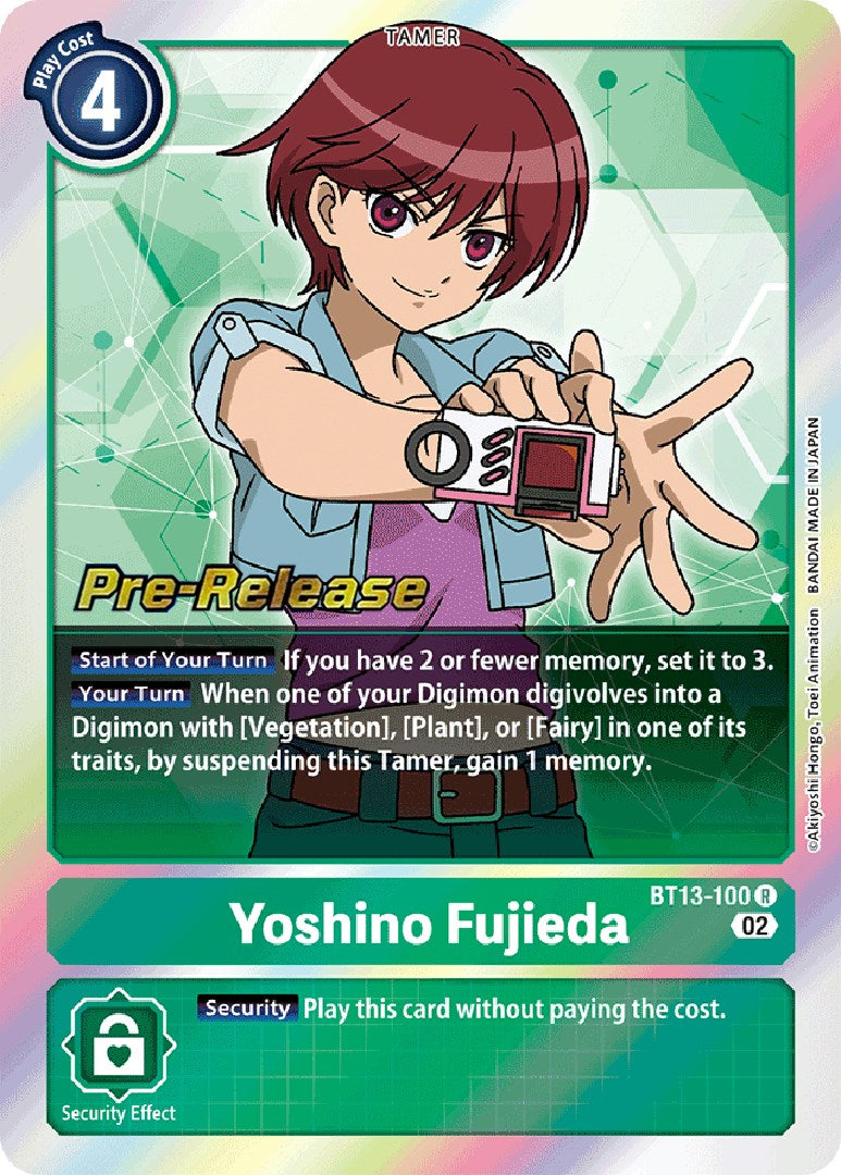 Yoshino Fujieda [BT13-100] [Versus Royal Knights Pre-Release Cards] Foil