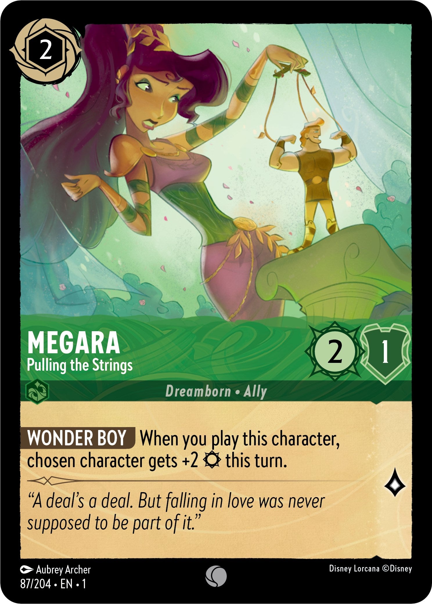 Megara - Pulling the Strings 87/204 (The First Chapter) Cold Foil