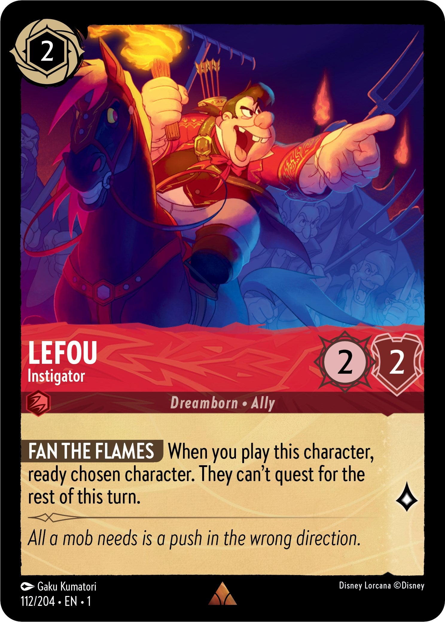 Lefou - Instigator 112/204 (The First Chapter) Cold Foil