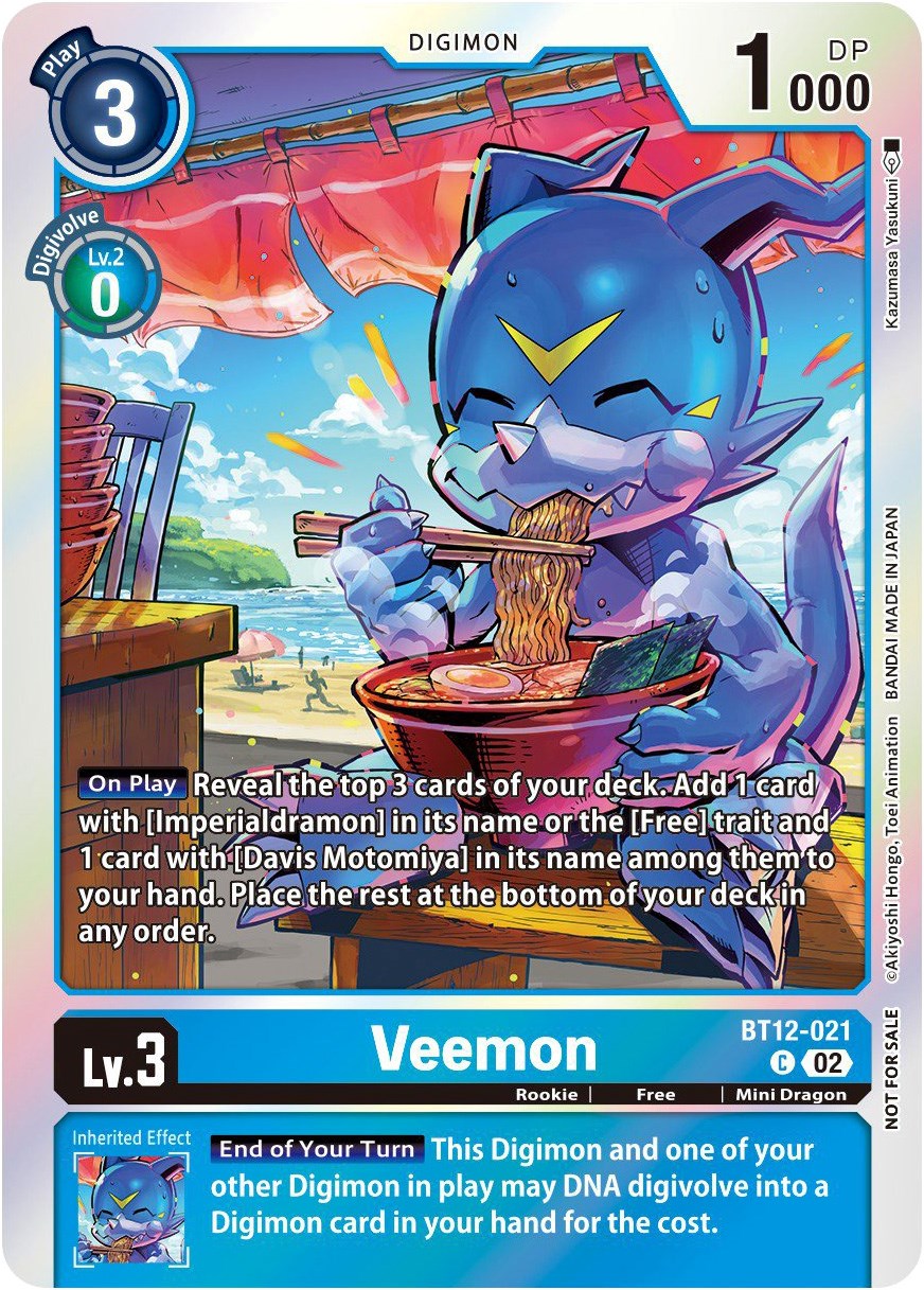 Veemon (Gen Con 2023) [BT12-021] [Digimon Promotion Cards] Foil