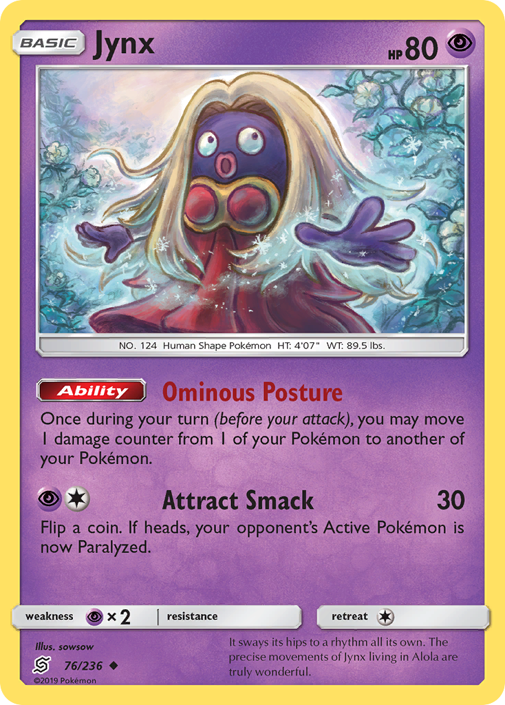 Jynx (76/236) [Sun & Moon: Unified Minds] - Duel Kingdom