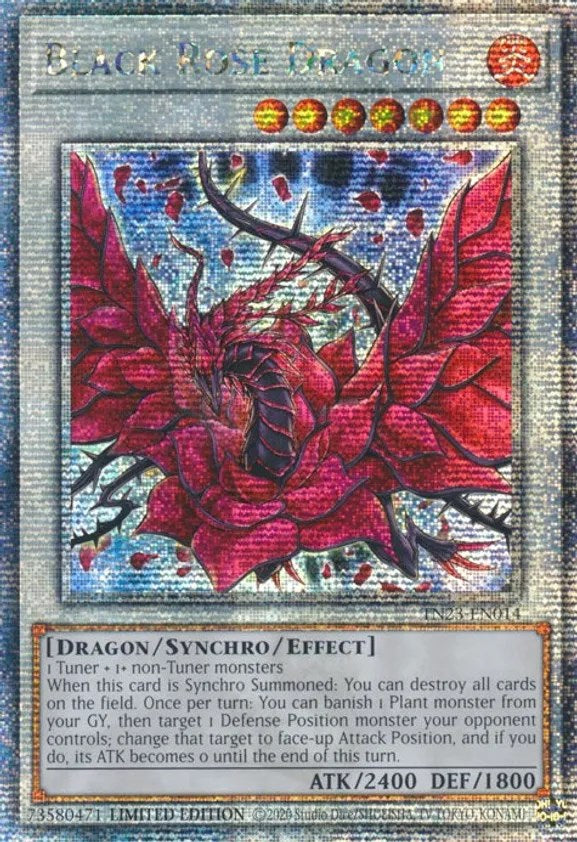Black Rose Dragon [TN23-EN014] - (Quarter Century Secret Rare) Limited