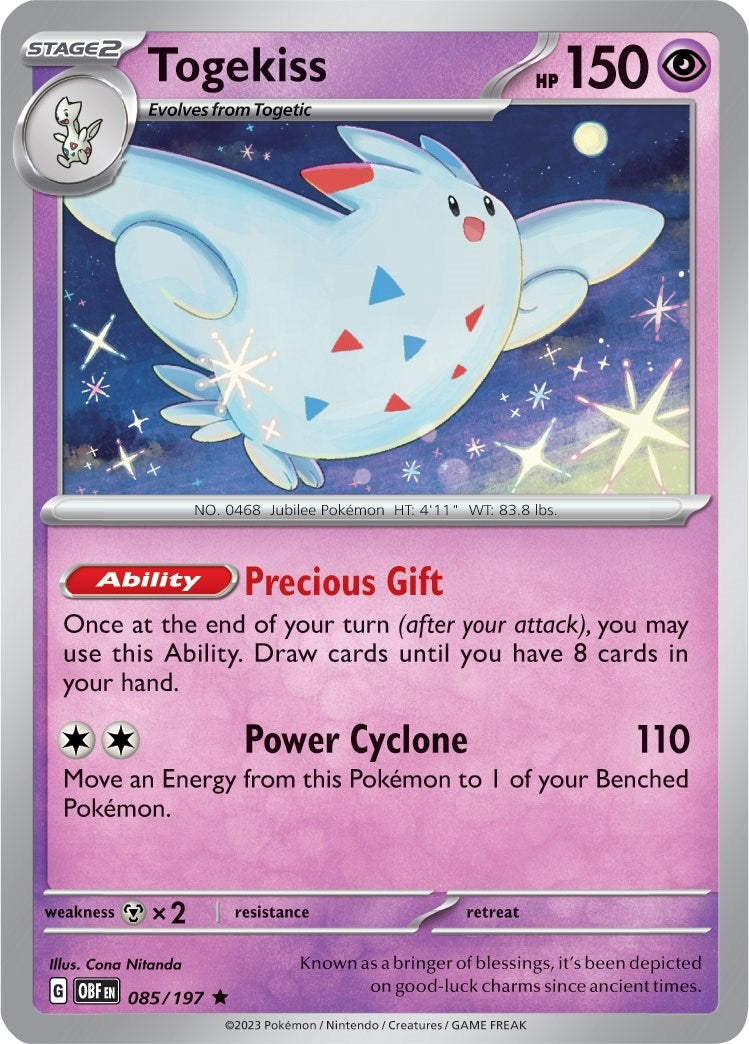 Togekiss (085/197) (Theme Deck Exclusive) [Scarlet & Violet: Obsidian Flame]