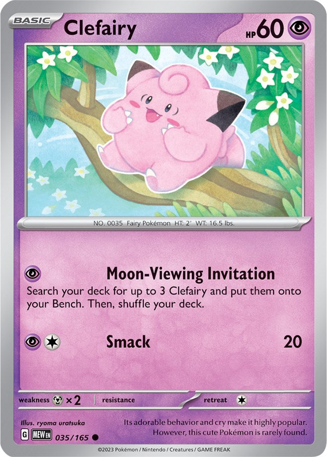 Clefairy (35/165) [Scarlet & Violet:  151] Reverse Holofoil