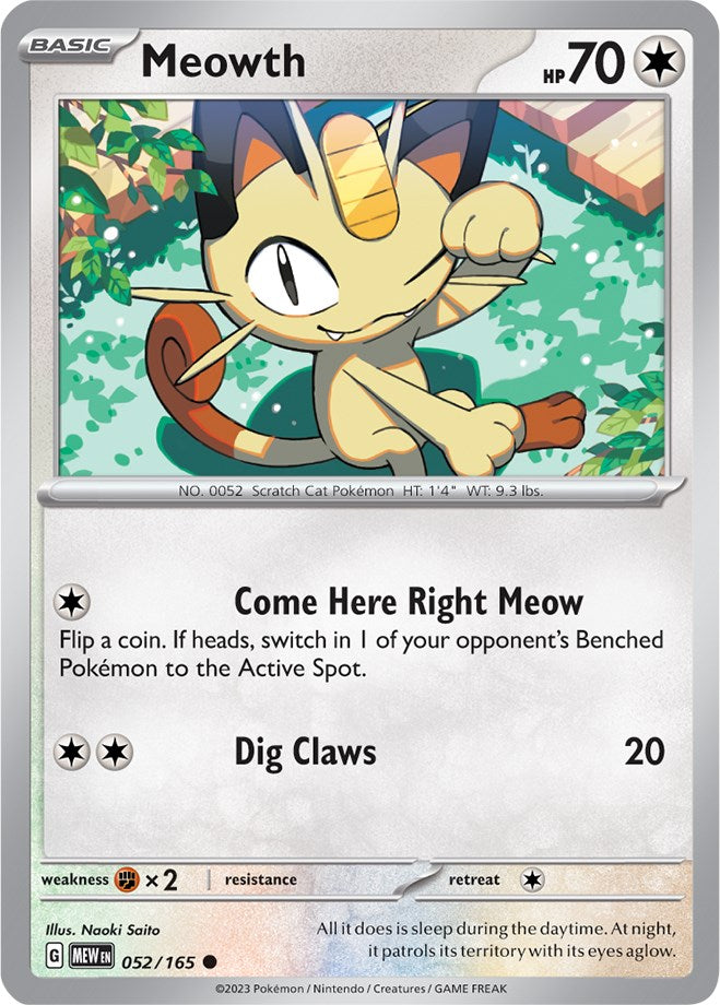 Meowth (52/165) [Scarlet & Violet:  151]