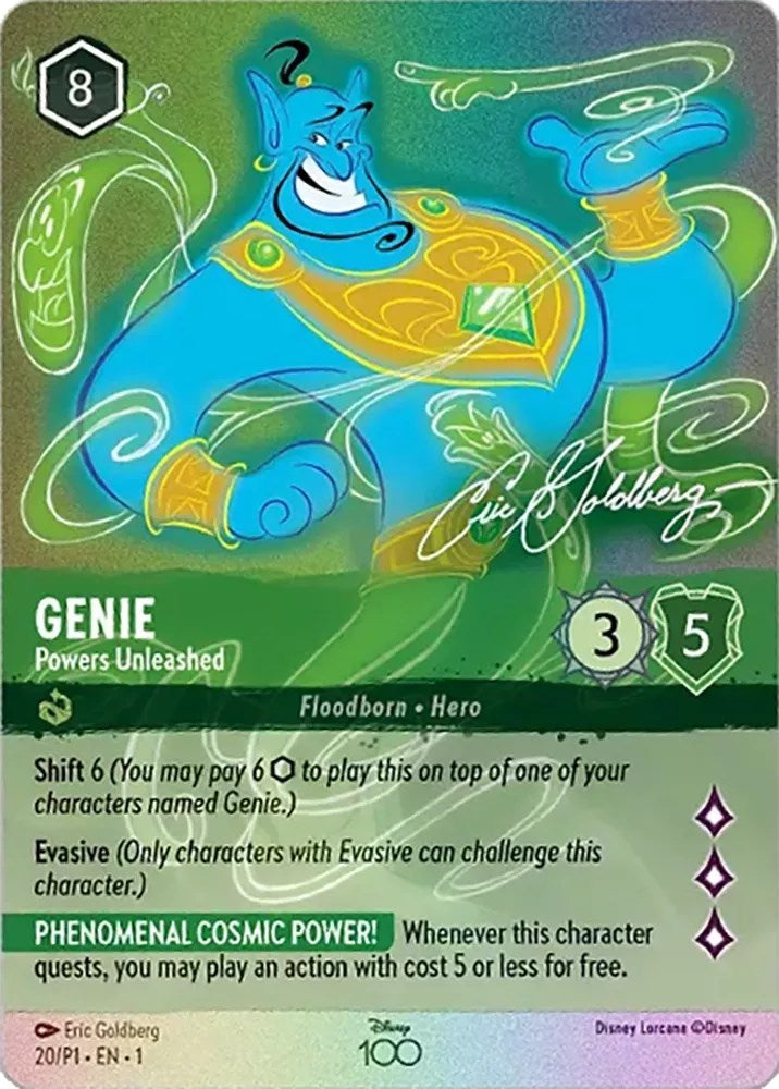 Genie - Powers Unleashed (Alternate Art) 020 (Disney100 Promos) Holofoil