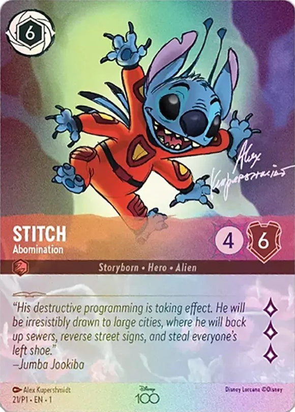 Stitch - Abomination (Alternate Art) 021 (Disney100 Promos) Holofoil