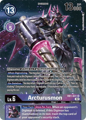 Arcturusmon (Textured Alternate Art) [RB1-031] [Resurgence Booster] Foil