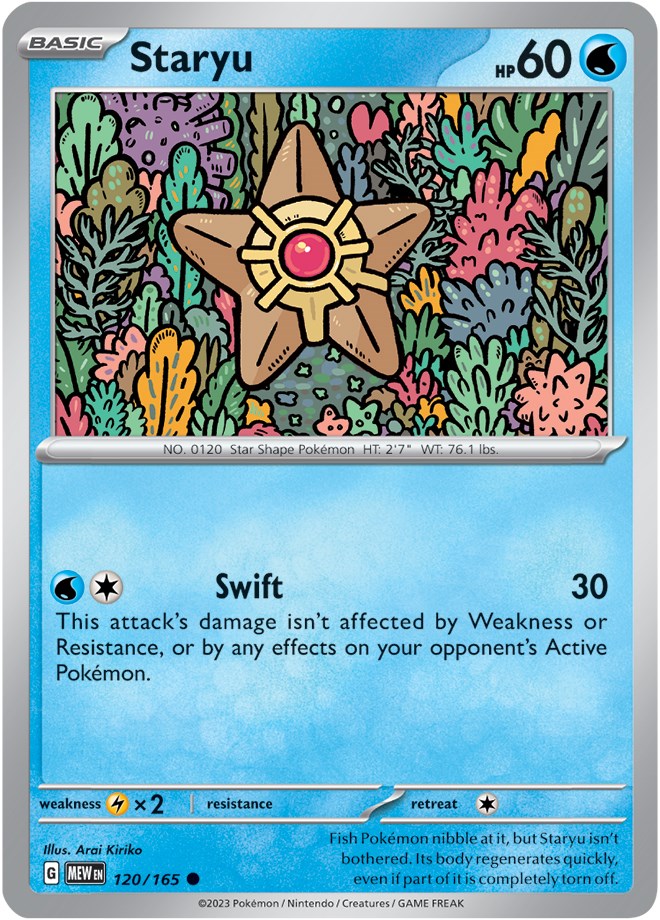 Staryu (120/165) [Scarlet & Violet:  151] Reverse Holofoil