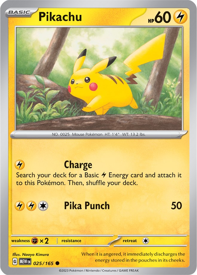 Pikachu (25/165) [Scarlet & Violet:  151]