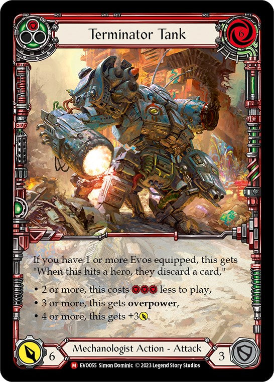 Terminator Tank (Extended Art) [EVO055] (Bright Lights) Rainbow Foil