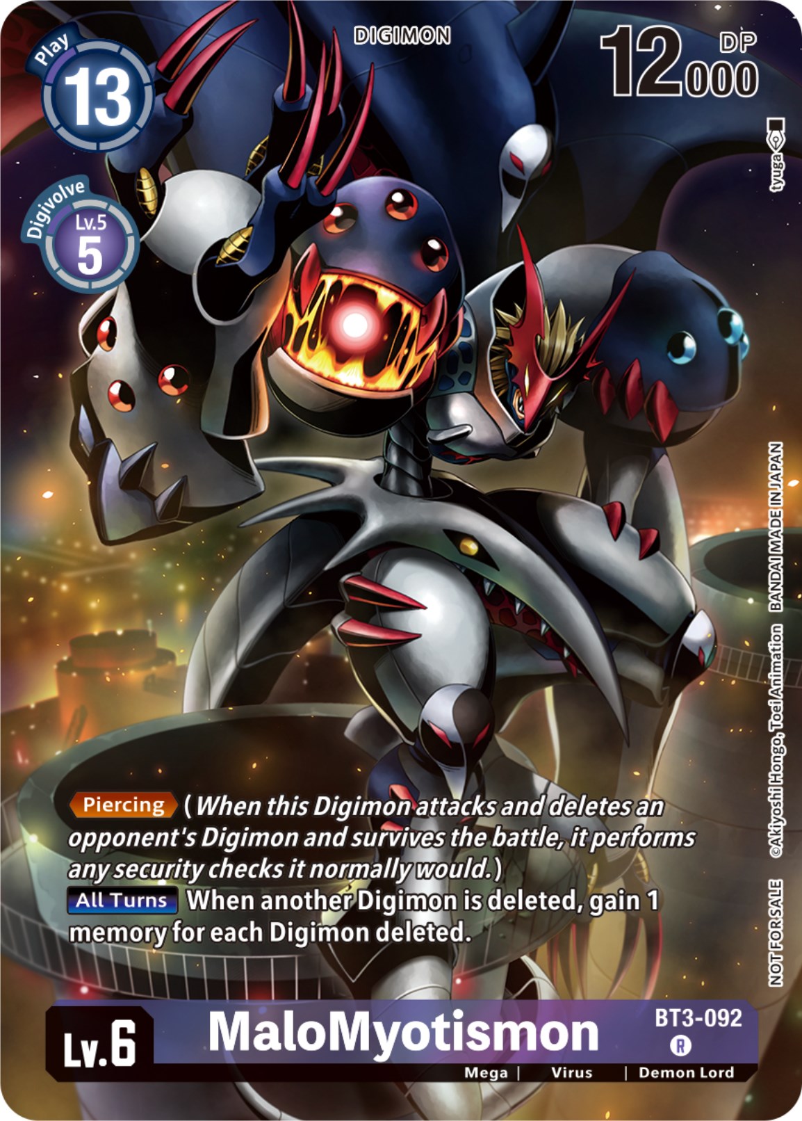 MaloMyotismon (Tamer Party Pack -The Beginning-) [BT3-092] [Release Special Booster] Foil