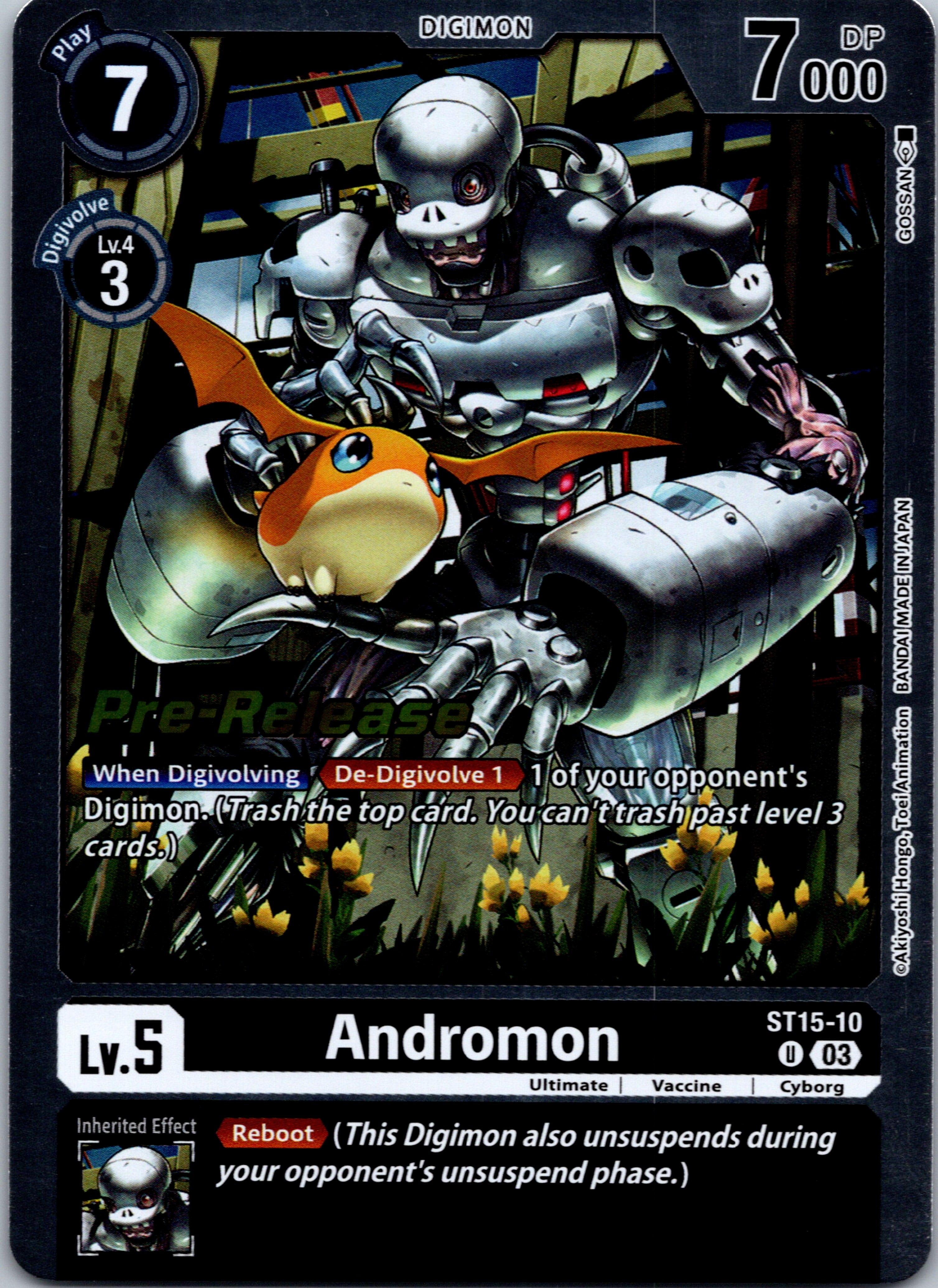Andromon [ST15-10] [Starter Deck 15: Dragon of Courage Pre-Release Cards] Foil