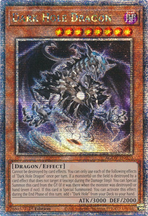Dark Hole Dragon (Quarter Century Secret Rare) [AGOV-EN020] 1st Edition
