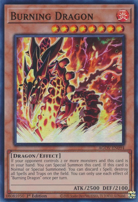 Burning Dragon [AGOV-EN094] 1st Edition