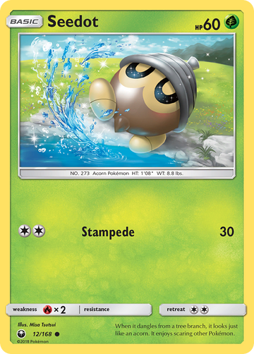 Seedot (12/168) [Sun & Moon: Celestial Storm] - Duel Kingdom