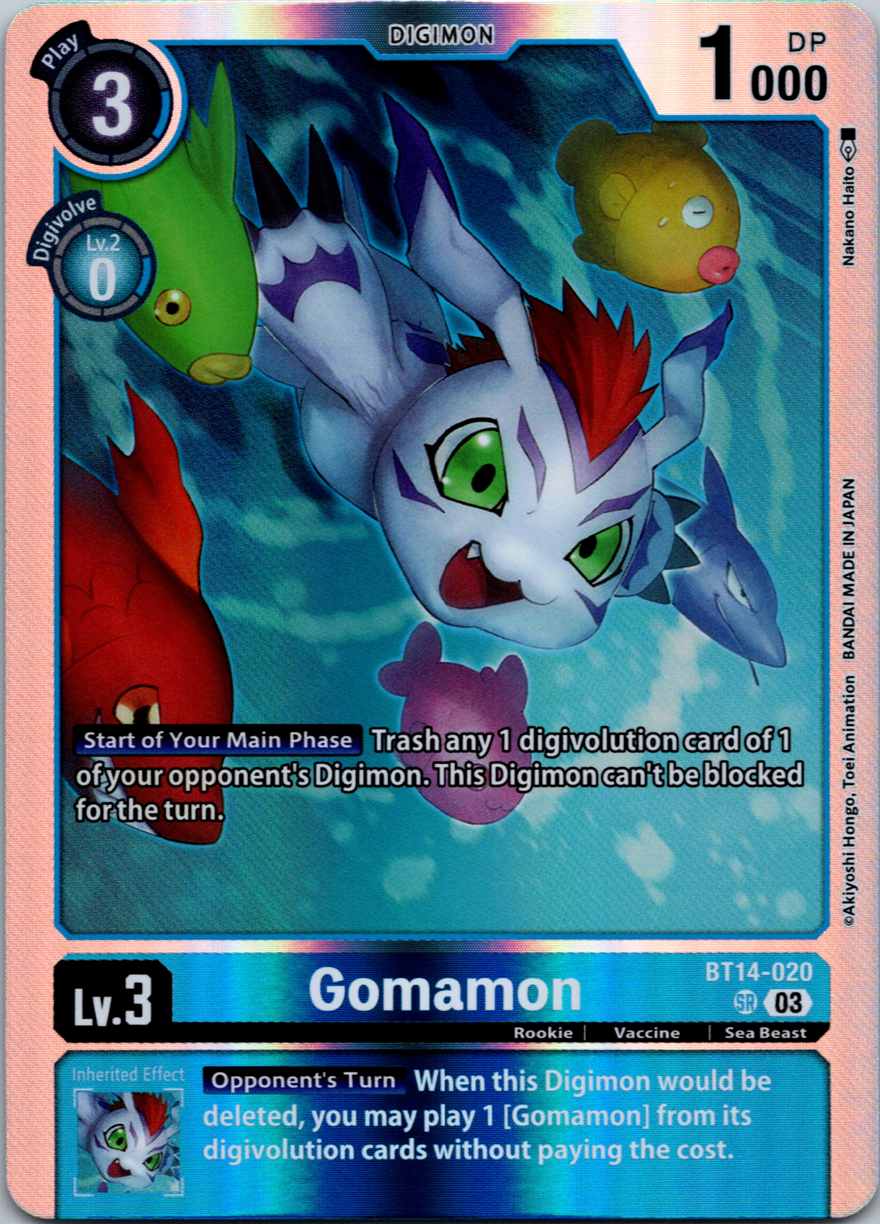 Gomamon [BT14-020] [Blast Ace] Foil