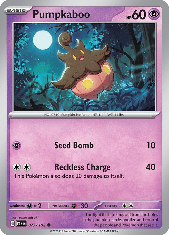 Pumpkaboo (077/182) - [Scarlet & Violet: Paradox Rift]