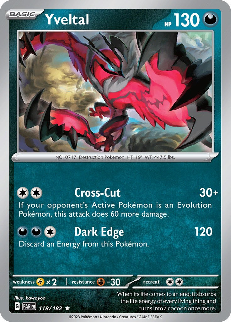 Yveltal (118/182) - [Scarlet & Violet: Paradox Rift] Reverse Holofoil