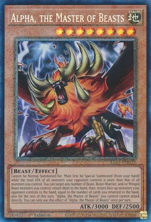 Alpha, the Master of Beasts  [RA01-EN022] - (Prismatic Collector's Rare)  1st Edition