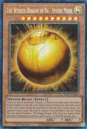 The Winged Dragon of Ra - Sphere Mode  [RA01-EN007] - (Prismatic Collector's Rare)  1st Edition