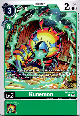Kunemon [BT14-042] [Blast Ace] Normal