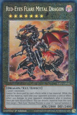 Red-Eyes Flare Metal Dragon  [RA01-EN038] - (Prismatic Collector's Rare)  1st Edition
