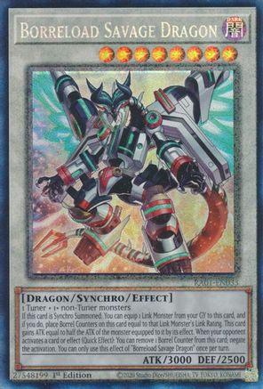 Borreload Savage Dragon  [RA01-EN033] - (Prismatic Collector's Rare)  1st Edition