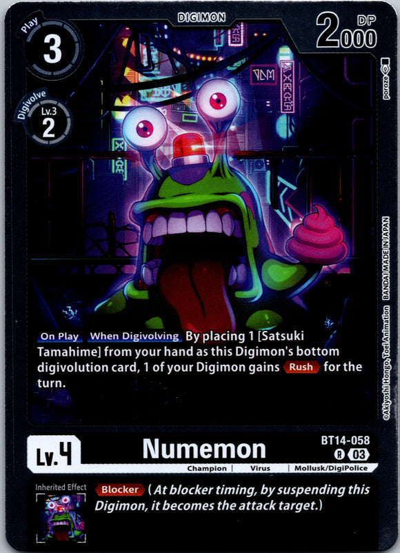 Numemon [BT14-058] [Blast Ace] Foil